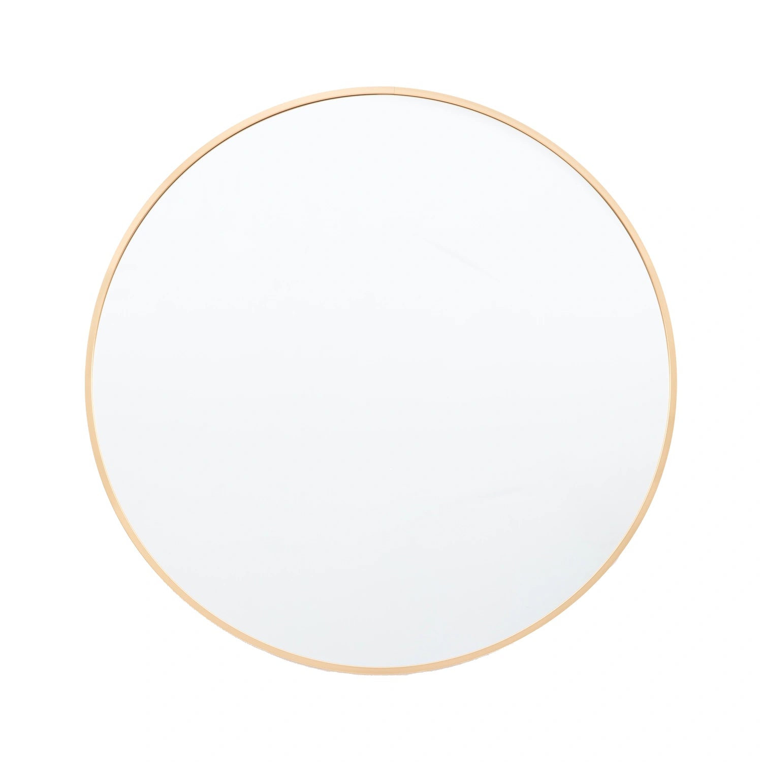 Round Gold Thin Frame Wall Mirror 60x4cm – Click Style