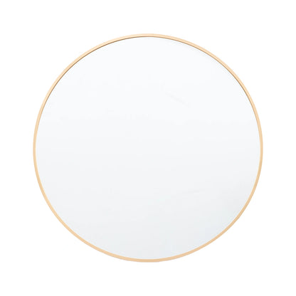 Round Gold Thin Frame Wall Mirror 60x4cm – Click Style