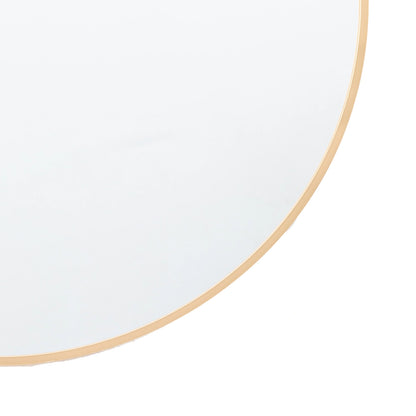 Round Gold Thin Frame Wall Mirror 60x4cm – Click Style