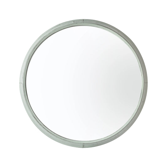 Round Mint Metal Framed Garden Mirror 85x6cm– Click Style