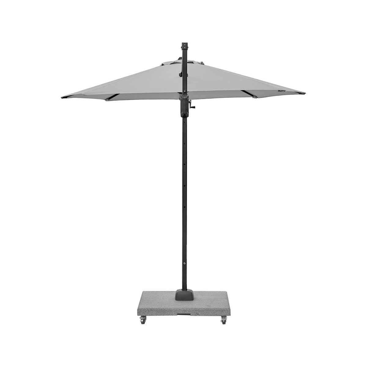 Salerno Grey Granite Cantilever Parasol Base with Wheels 90kg – Click Style