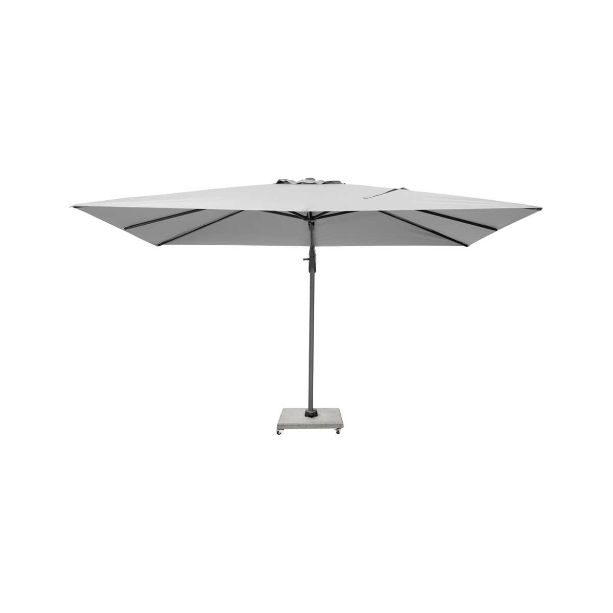 Salerno Grey Granite Cantilever Parasol Base with Wheels 90kg – Click Style