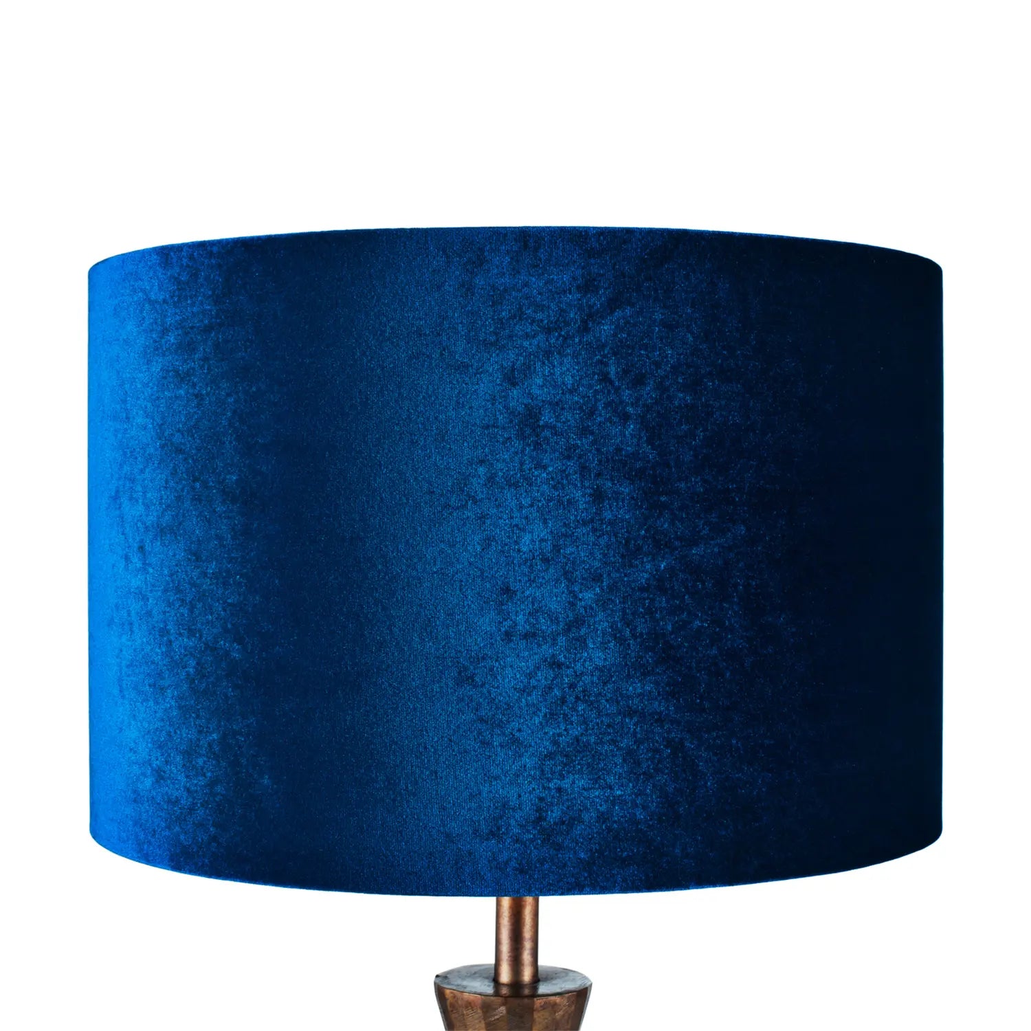 Sapphire Blue Velvet Drum Lampshade 30cm/12in – Click Style