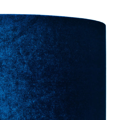 Sapphire Blue Velvet Drum Lampshade 30cm/12in – Click Style