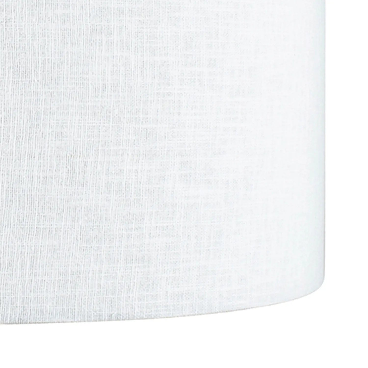 White Linen Self Lined Drum Lampshade 30cm/12in – Click Style