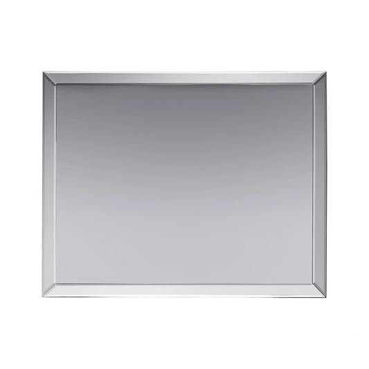 Silver Bevelled Glass Edge Mantle Mirror 86.5x112x4cm – Click Style