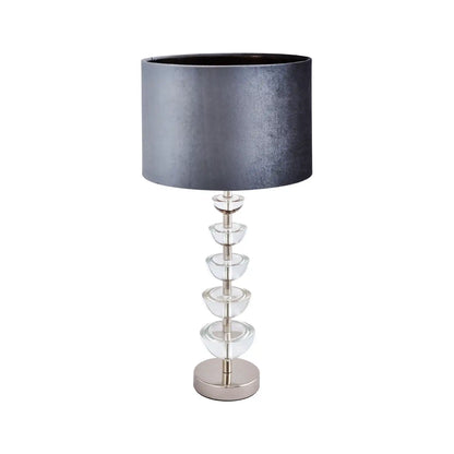 Slate Grey Velvet Drum Lampshade 30cm/12in – Click Style