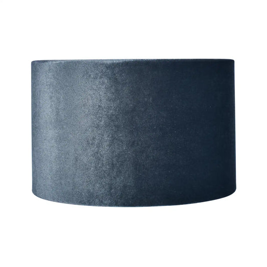 Slate Grey Velvet Drum Lampshade 35cm/14in – Click Style