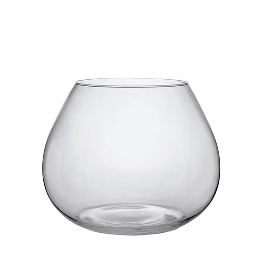 Small Clear Glass Bottom Heavy Globe Vase – Click Style