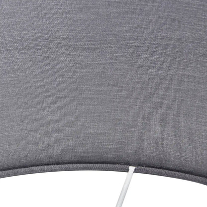 Steel Grey Linen Self Lined Drum Lampshade 35cm/14in – Click Style