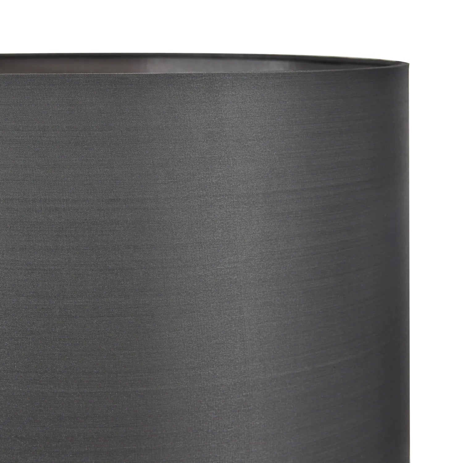 Steel Grey Silk Self Lined Drum Lampshade 40cm/16in – Click Style