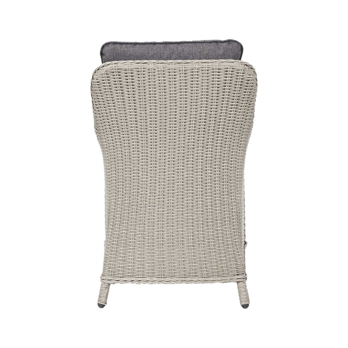 Sumatra Grey Rattan Effect Bistro Set with Ceramic Top Table – Click Style