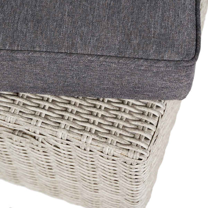 Sumatra Grey Rattan Effect Garden Corner Sofa Set with Adjustable Ceramic Top Table – Click Style