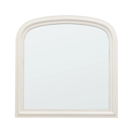 Traditional Matt Stone Dome Top Mantle Mirror 94x94x3cm – Click Style