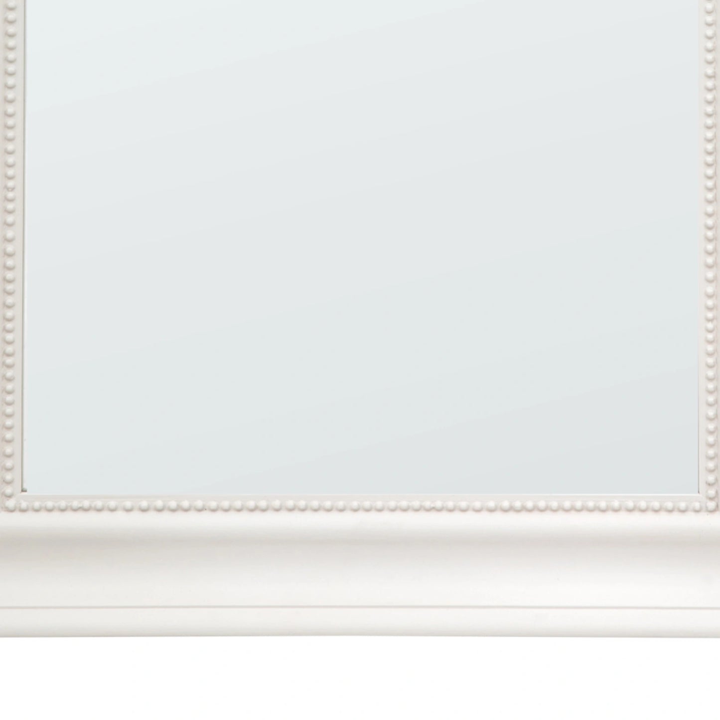 Traditional Rectangular Matt Cream Wall Mirror 90x60x4cm – Click Style