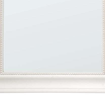 Traditional Rectangular Matt Cream Wall Mirror 90x60x4cm – Click Style