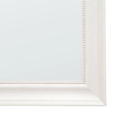 Traditional Rectangular Matt Cream Wall Mirror 90x60x4cm – Click Style