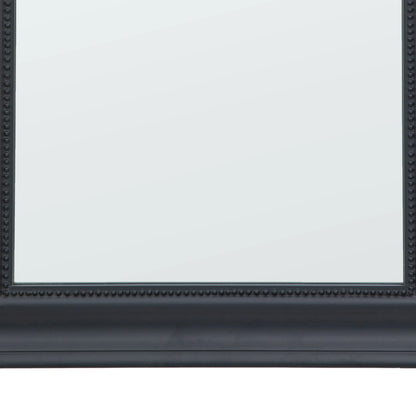 Traditional Rectangular Matt Dark Grey Wall Mirror 90x60x4cm – Click Style