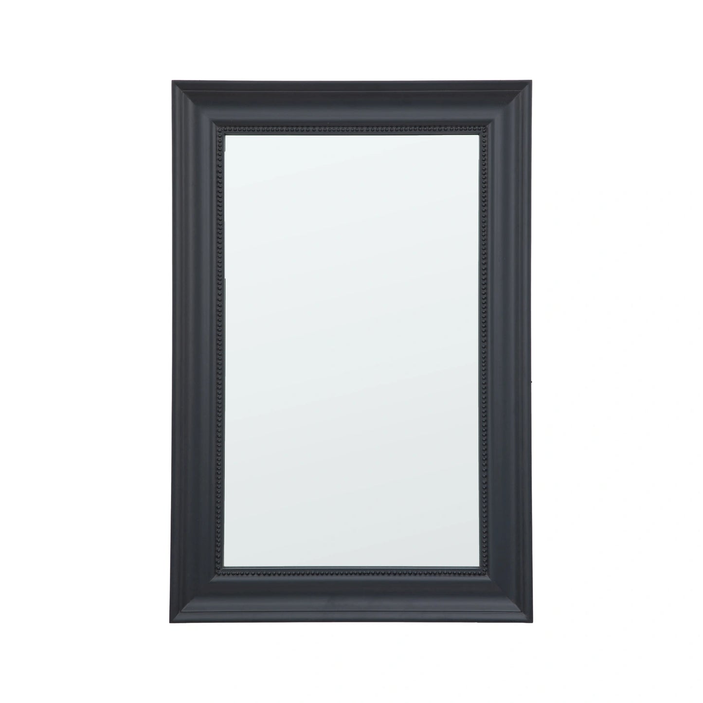 Traditional Rectangular Matt Dark Grey Wall Mirror 90x60x4cm – Click Style