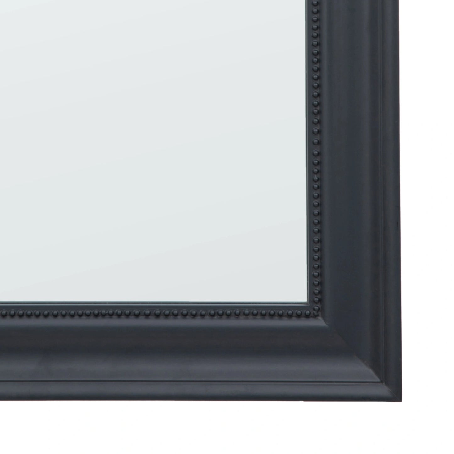 Traditional Rectangular Matt Dark Grey Wall Mirror 90x60x4cm – Click Style