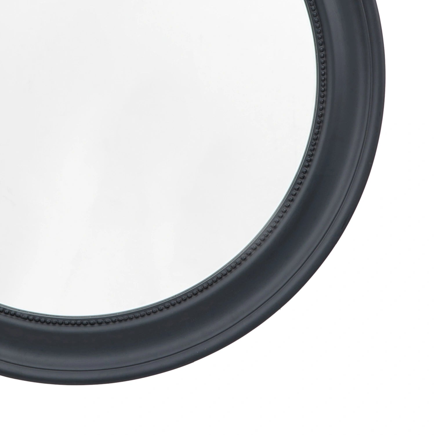 Traditional Round Matt Dark Grey Wall Mirror 80x80x4cm – Click Style