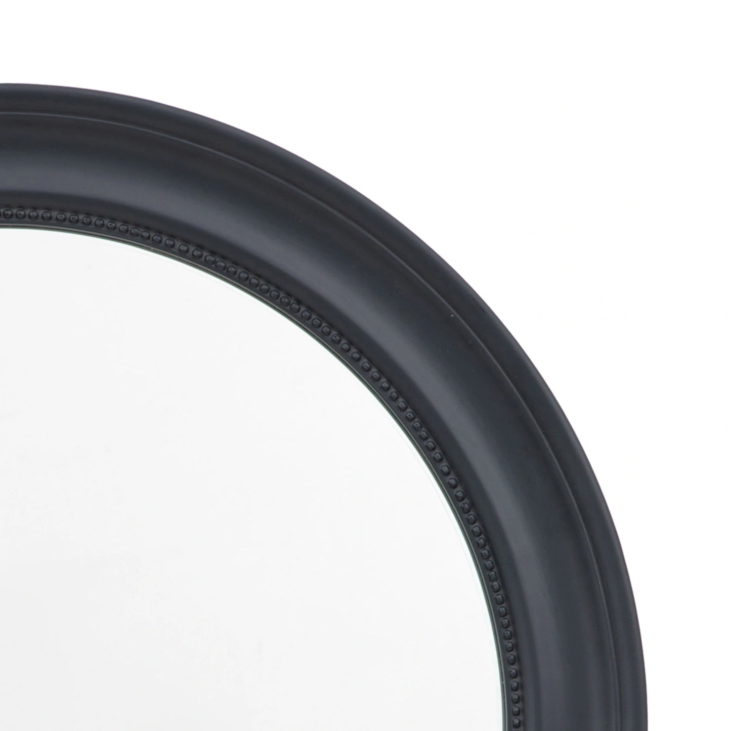 Traditional Round Matt Dark Grey Wall Mirror 80x80x4cm – Click Style