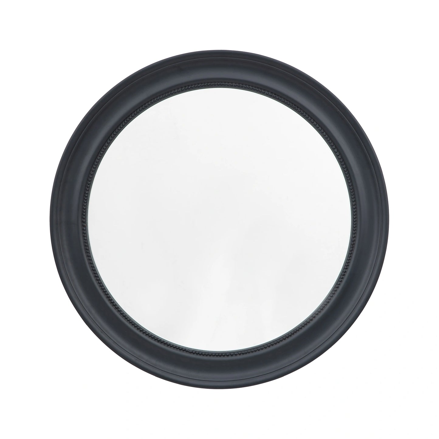 Traditional Round Matt Dark Grey Wall Mirror 80x80x4cm – Click Style