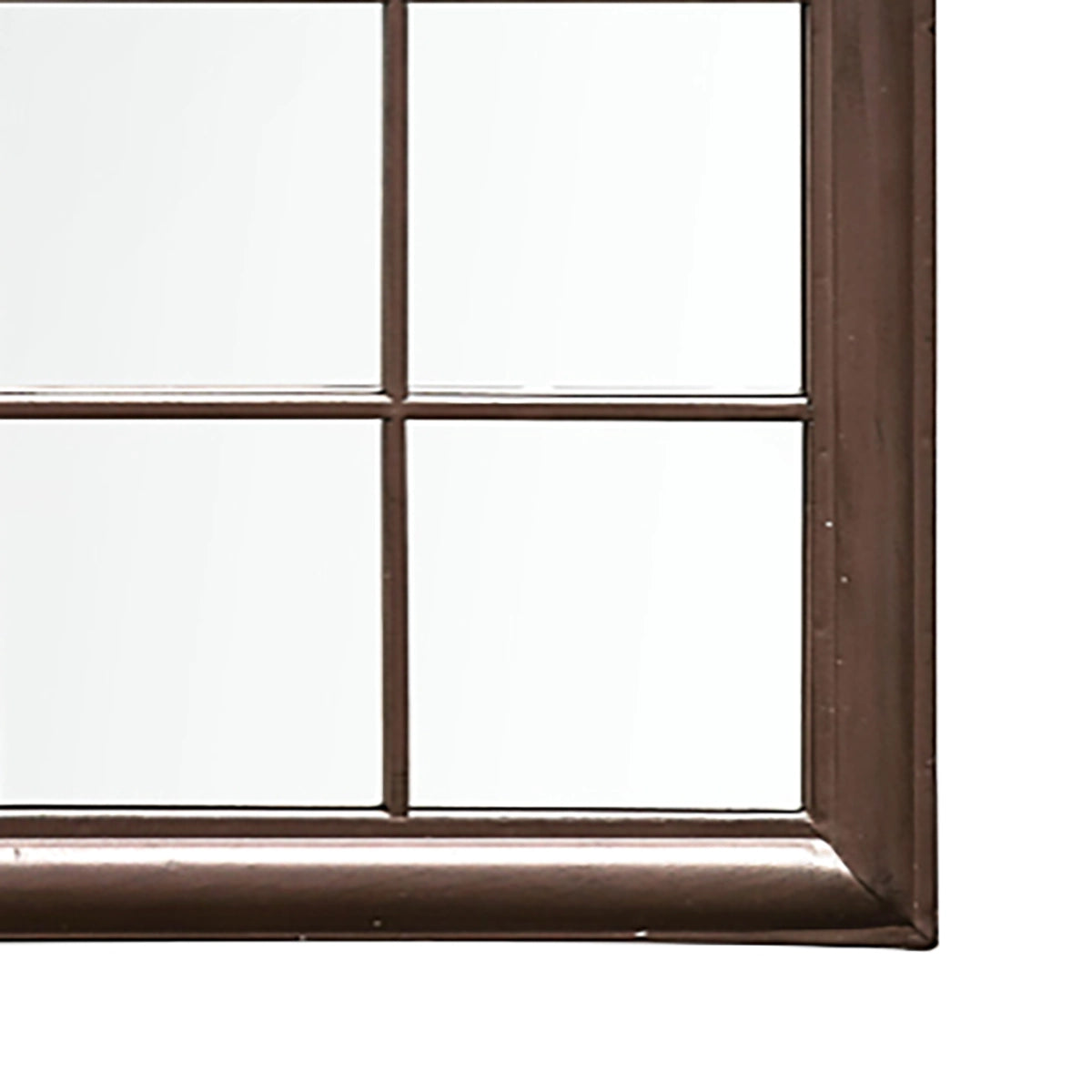 Wentworth Large Rustic Brown Arch Garden Window Mirror 131x75x4cm– Click Style