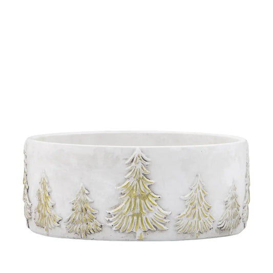 White & Gold Forest Planter 10x23.5x23.5cm – Click Style