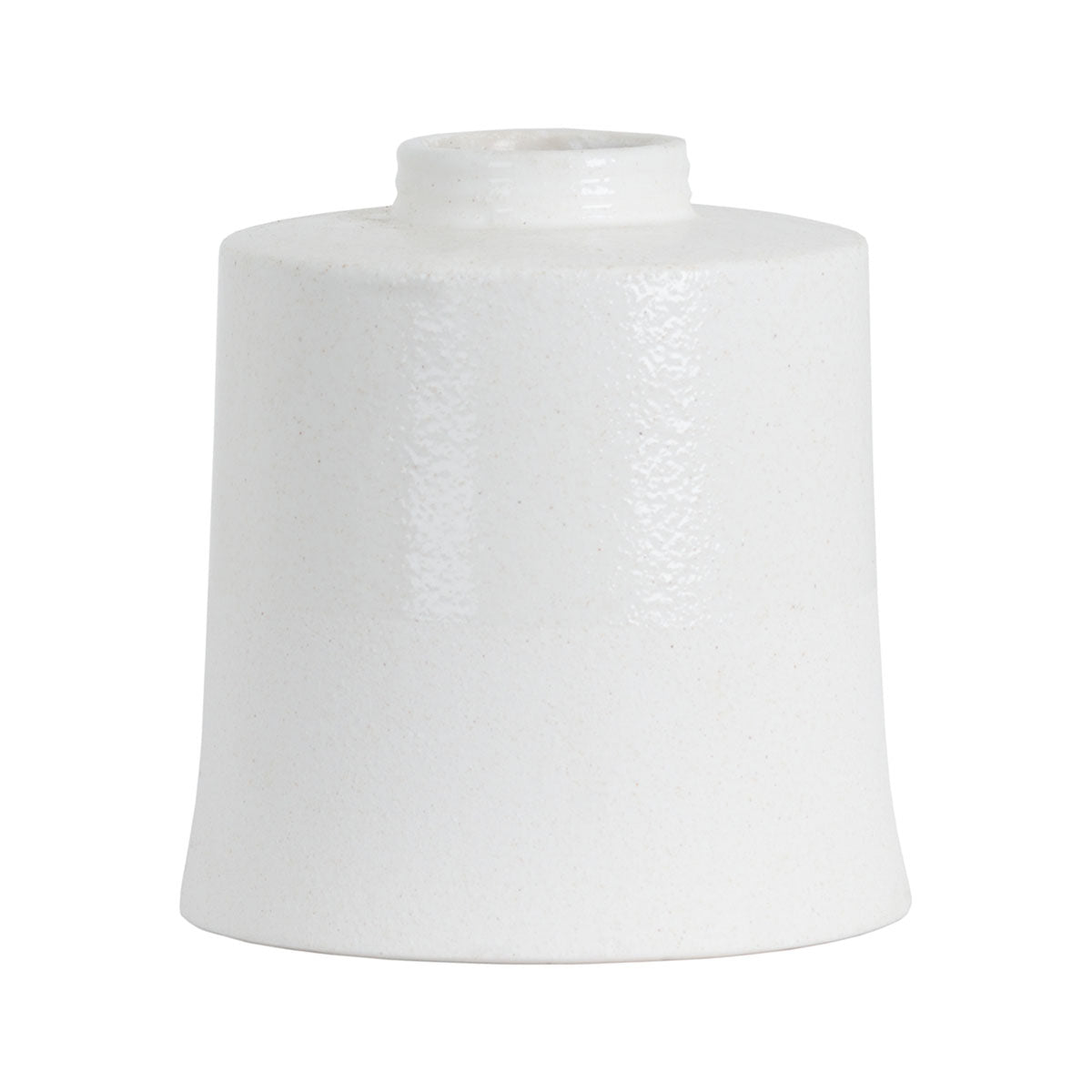 White & Grey Ceramic Cylinder Vase – Click Style