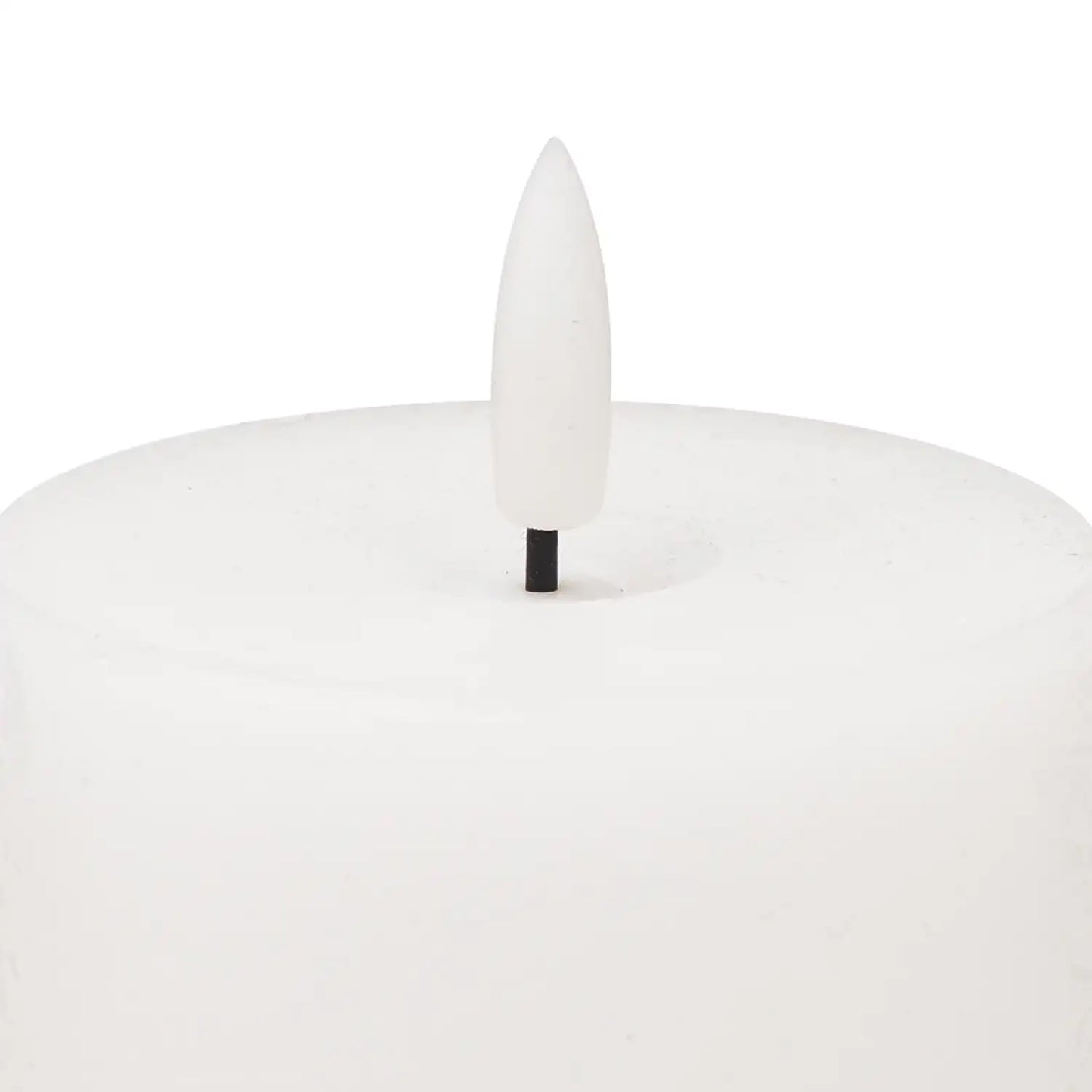 White LED Pillar Candle with Flickering Flame 10x7.5cm – Click Style