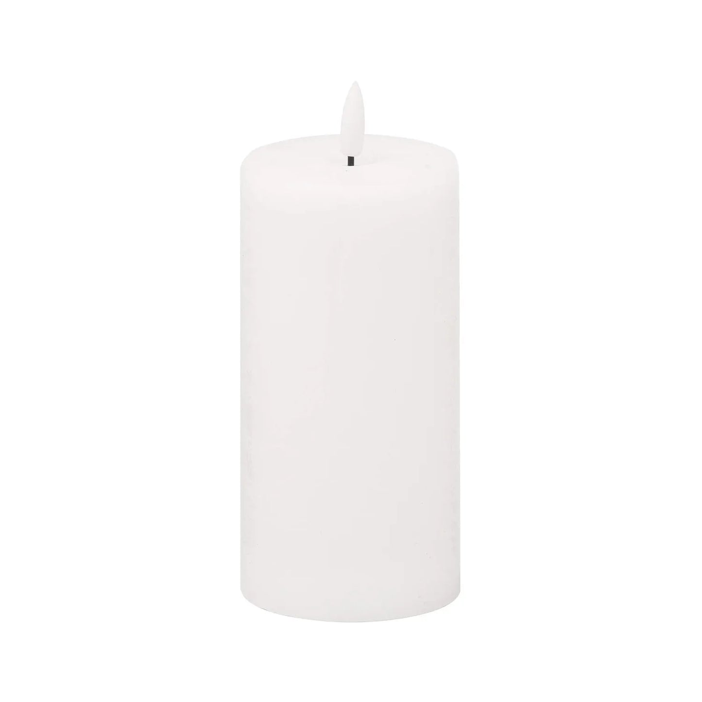 White LED Pillar Candle with Flickering Flame 15x7.5cm – Click Style