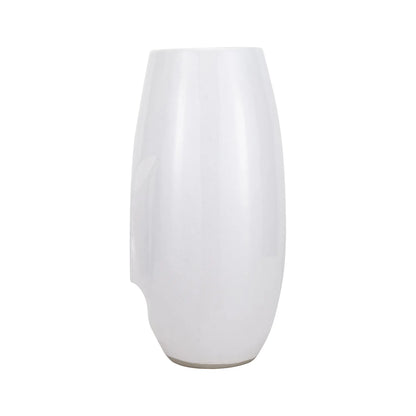 White Modernist Abstract Face Ceramic Vase – Click Style