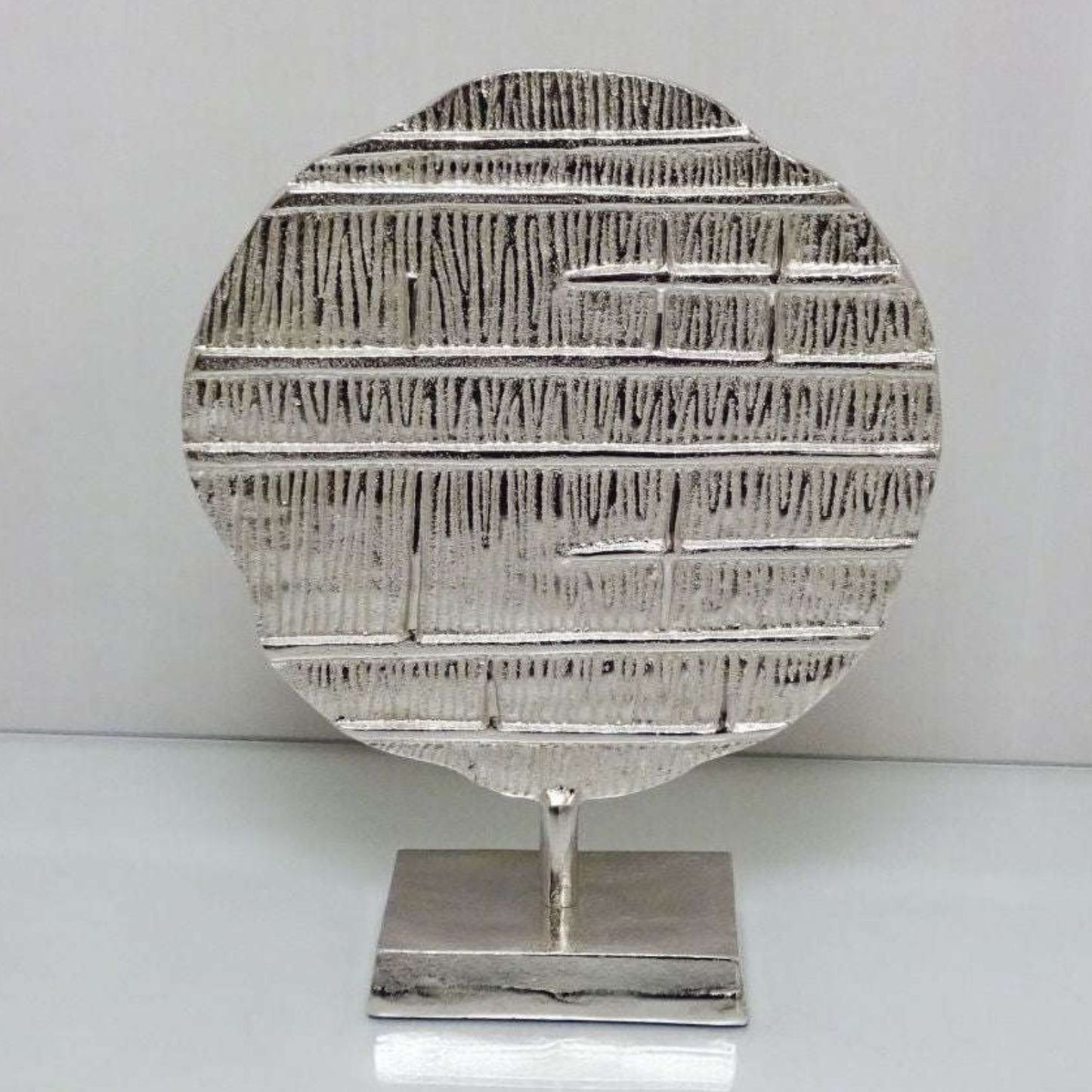 Silver sculpture ornament for interiors