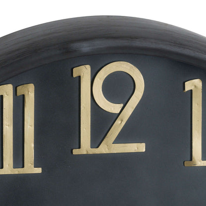Large Handcrafted London Black and Brass Clock