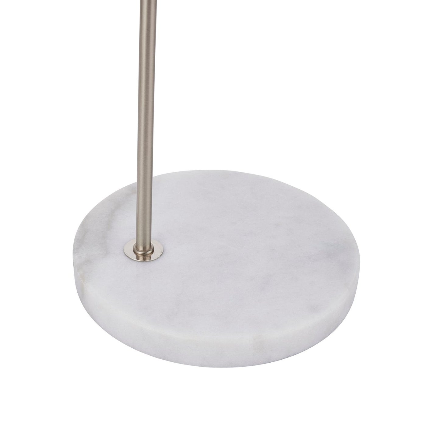 Silver Table Lamp with Marble Base