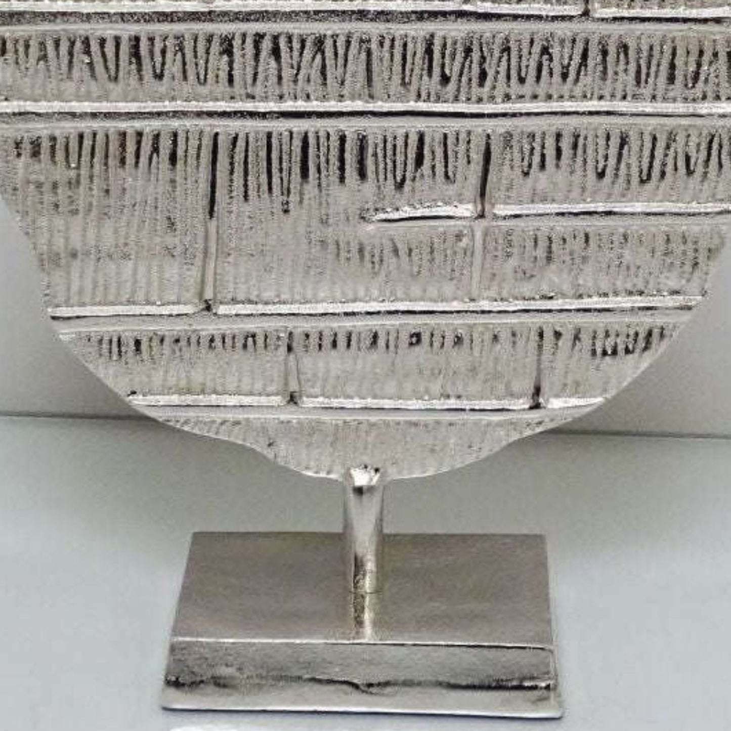 Silver sculpture ornament for interiors