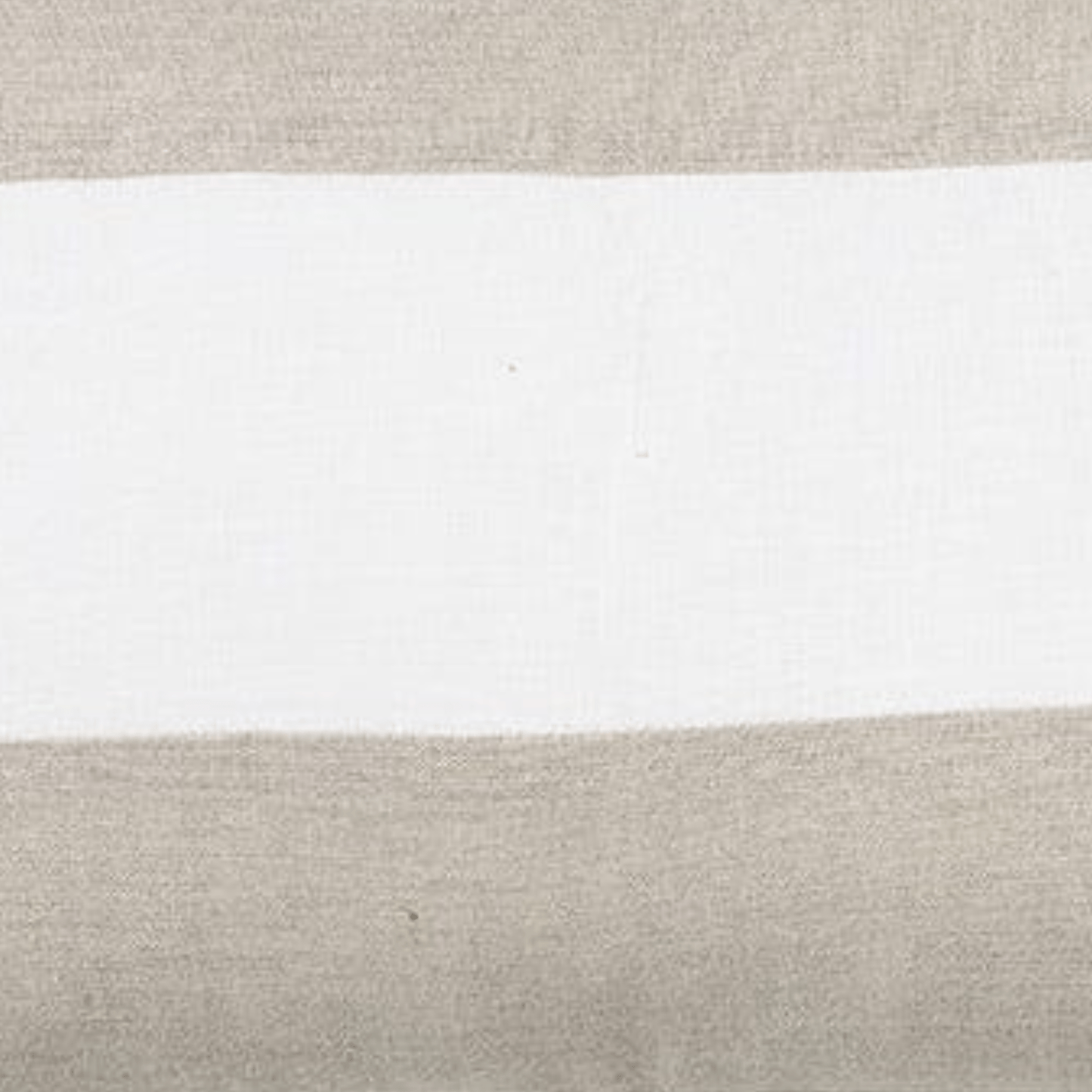 Sand & White Striped Linen Cushion 30x50